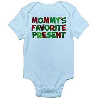  Newborn Baby Christmas Mommy's Favorite Present Bodysuit