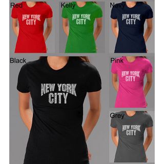 Los Angeles Pop Art Womens New York City T shirt   Shopping