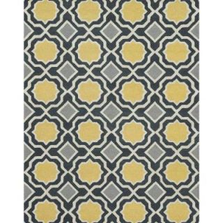 Loloi Rugs Weston Lifestyle Collection Charcoal/Gold 7 ft. 9 in. x 9 ft. 9 in. Area Rug WESNHWS01CCGO7999