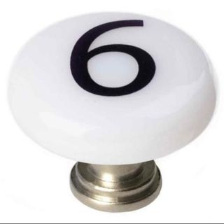 Number 6 Round Knob
