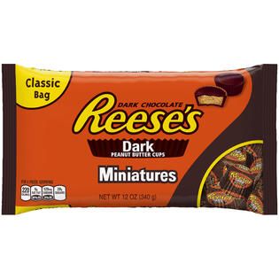 Reeses Miniatures Dark Peanut Butter Cups Candy 12 OZ BAG   Food