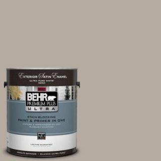 BEHR Premium Plus Ultra 1 Gal. #UL260 8 Perfect Taupe Satin Enamel Exterior Paint 985401