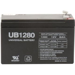 UPG 85986/D5743 Sealed Lead Acid Batteries (12V; 8 AH; .187 Tab Terminals; UB1280)