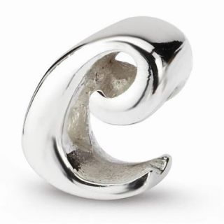 Sterling Silver Polished Reflections Letter C Script Bead
