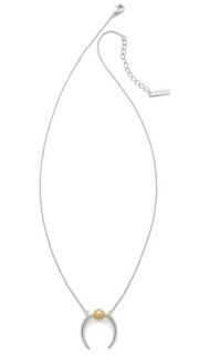 Rachel Zoe Mia Sphere Crescent Necklace