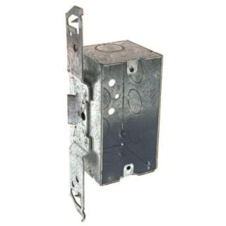 Raco Single Gang Welded Handy Box, 2 1/8 in. Deep with 1/2 in. KO's and TS Bracket (25 Pack) 678