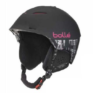 Bolle 2015 Synergy Winter Snow Helmet (Soft Black and Pink   54 58CM)