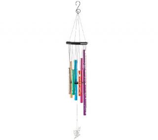 JW Stannard 33 Hand Tuned Scroll Design Wind Chime with On/Off Clapper   M45596 —