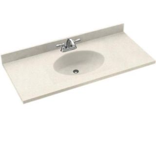 Swanstone Chesapeake 25 in. Solid Surface Vanity Top with Basin in Bisque CH1B2225 018