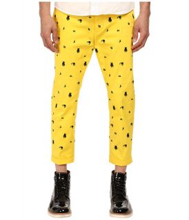 DSQUARED2 Embroidered Hockney Pant Yellow/Black