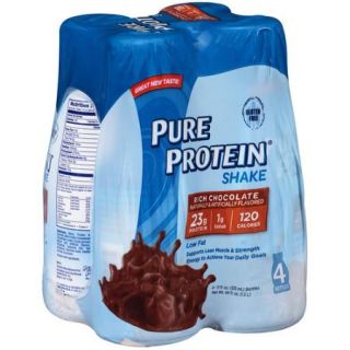 Pure Protein Rich Chocolate Shakes, 11 fl oz, 4 count