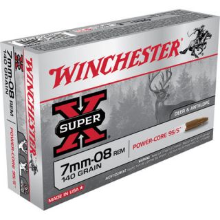 Winchester Super X Power Core 95/5 Rifle Ammo 7mm 08 Rem 140 gr. 614290
