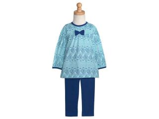 Absorba Baby Girls 12M Mint Green Navy Lace Pattern Legging Outfit