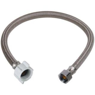1/2 in. FIP x 7/8 in. Ballcock Nut x 9 in. Braided Polymer Toilet Connector B8 9DL F