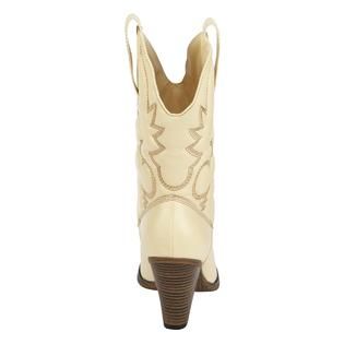 Route 66 Womens Western Boot Wesley   Off White   Shoes   Womens