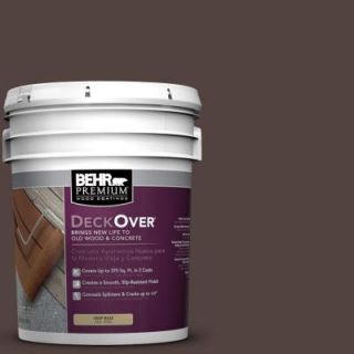 BEHR Premium DeckOver 5 gal. #PFC 25 Dark Walnut Wood and Concrete Coating 500005