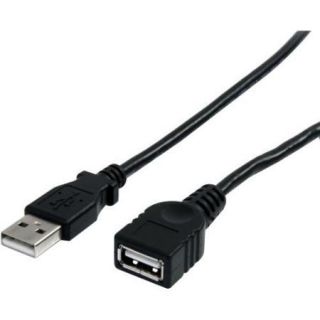 StarTech 6 ft Black USB 2.0 Extension Cable A to A   M/F   Type A Male USB   Type A Female USB   6ft   Black