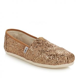 TOMS Classic Lace Glitter Slip On Womens   7964028