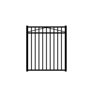 Jerith Jefferson 4 ft. W x 4.5 ft. H Black Aluminum 3 Rail Fence Gate RS54B20248