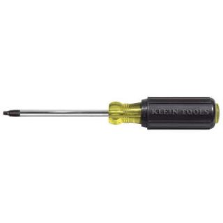Klein Tools #3 Square Recess Tip Screwdriver   4 in. Round Shank 663