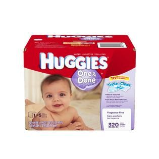 Huggies One & Done® Baby Wipes, Refill, 320ct   Baby   Baby Diapering