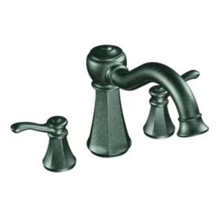 MOEN Vestige 2 Handle High Arc Roman Tub Faucet in Pewter (Valve Not Included) DISCONTINUED T932PW