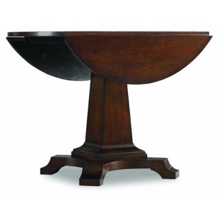 Hooker Furniture Abbott Place Round Drop Leaf Pad Dining Table