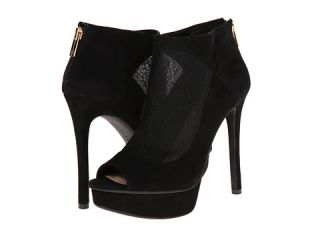 Jessica Simpson Caiazzo Black Kid Suede Lace Overlay