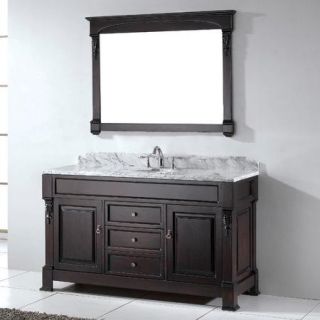 Virtu Huntshire 59'' Single Bathroom Vanity Set with Mirror