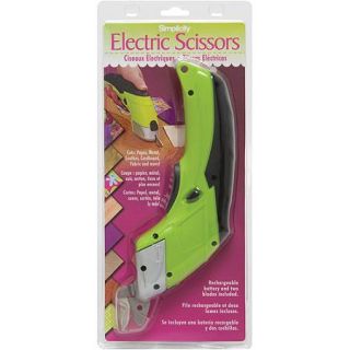 Wrights Battery Operated Electric Scissors, Lime Green