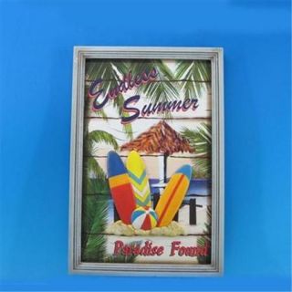 Handcrafted Model Ships Y 42195 PF18 Wooden Paradise Found Surf Plaque 18 inch Signs & Flags Decorative Accent