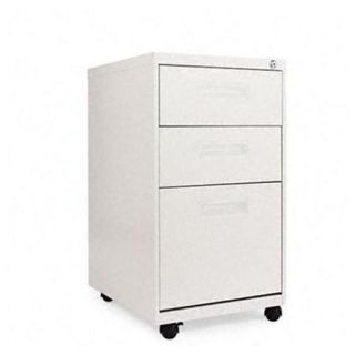 Alera PA532820LG Three drawer Mobile Pedestal File, 16w X 19 1/2d X 28 1/2h, Light Gray