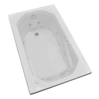 Universal Tubs Onyx 5 ft. Whirlpool and Air Bath Tub in White HD3660MDL