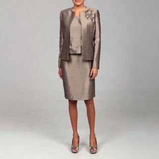Kasper Womens Silver Bell Three piece Skirt Suit   Shopping