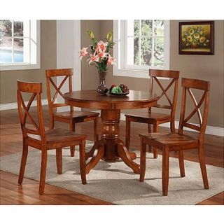 Home Styles   Pedestal Dining Table, Cottage Oak