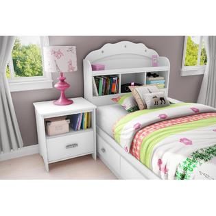 South Shore Tiara Collection Twin 39 inch Bookcase Headboard Pure