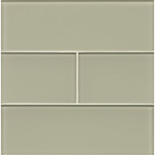 Bedrosians Hamptons Glass Glossy Field Tile Refresh in Taupe