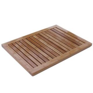 Oceanstar Natural 1 ft. 4.75 in. x 1 ft. 11.75 in. All Weather Bamboo Floor and Bath Mat FM1163