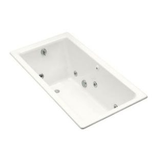 KOHLER Kathryn 5 1/2 ft. Whirlpool Tub Heater with Reversible Drain in White DISCONTINUED K 809 H2 0