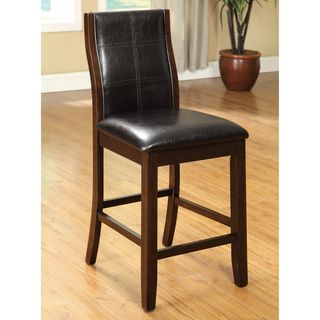 Furniture of America Tornillo Leatherette Counter Height Dining Chairs