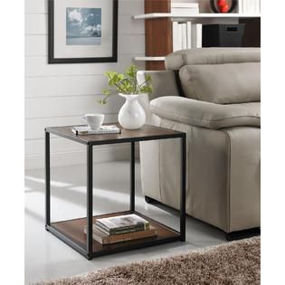 Dorel Home Furnishings End Table with Metal Frame Multiple Colors