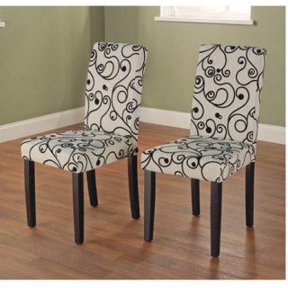 Olivia Parson Chair, Black, Set of 2