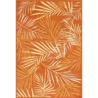 Loloi Rugs Catalina Lifestyle Collection Orange/Multi 3 ft. 11 in. x 5 ft. 10 in. Area Rug HCATHCF05ORML3B5A