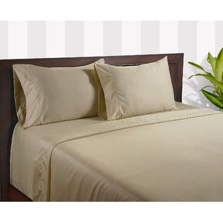 Color Sense Beige 400 Thread Count Egyptian Cotton Silky Touch Sheet