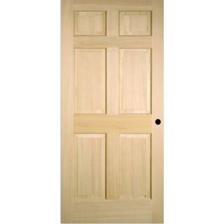 ReliaBilt Prehung 6 Panel Fir Interior Door (Common 30 in x 80 in; Actual 31.5 in x 81.5 in)