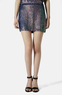 Topshop Sequin Miniskirt