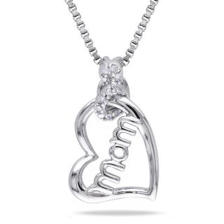 Haylee Jewels Sterling Silver Diamond Accent Mom Infinity Heart