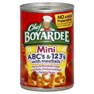 Chef Boyardee ABCs & 123s, Mini, with Meatballs, 15 oz (425 g