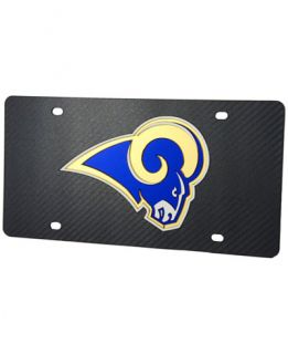 Stockdale Los Angeles Rams Carbon License Plate   Sports Fan Shop By