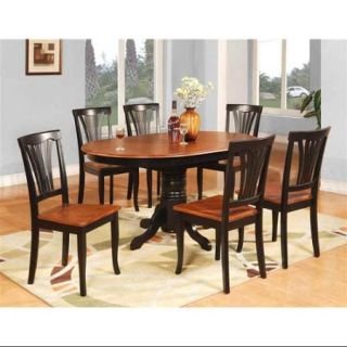 Avon Butterfly Leaf Table Set in Black & Cherry Finish
